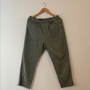 Free People Olive Green Cargo Pants